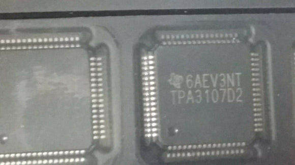 (1 PC) TPA3107D2PAPR TI IC AMP CLASS D STER 15W 64HTQFP ROHS