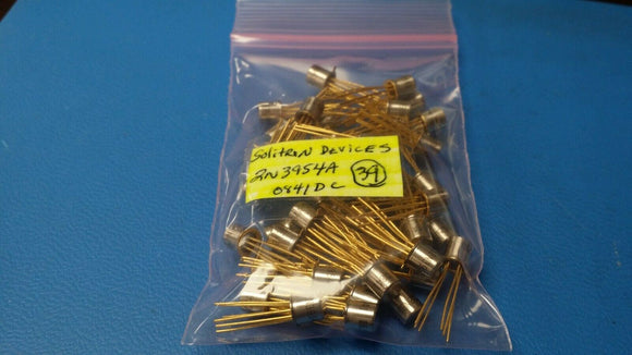 (1 PC) 2N3954A SOLITRON DEVICES JFET DUAL N CHANNEL TO-71
