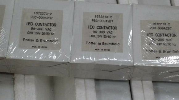 (1 PC) PBC-009A2B7 P&B (1672273-2) RELAY CONTACTOR 3PST 8A 24V