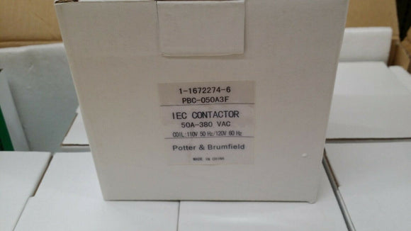 (1 PC) PBC-050A3F (1-1672274-6) RELAY CONTACTOR 3PST 50A 110V