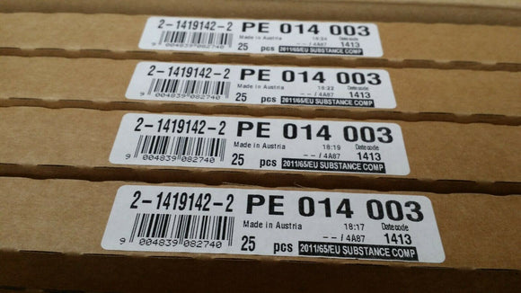 (25 PCS) PE014003 Electromechanical Relay SPDT 5A 3VDC 45Ohm ROHS 2-1419142-2