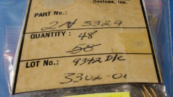 (1 PC) 2N3329 SOLITRON JFET Transistor, 1-Element, P-Channel, Silicon, TO-72