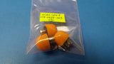 (1) 128-0973-003 DIALIGHT Lamp Lens Cap Amber Panel Mount Threaded Base LC35YT2