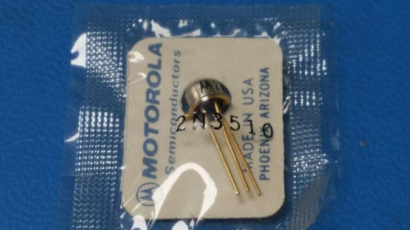 (2 PCS) 2N3510 MOT Bipolar (BJT) Transistor NPN 40 V 800 mA 300MHz 1.2 W TO-18