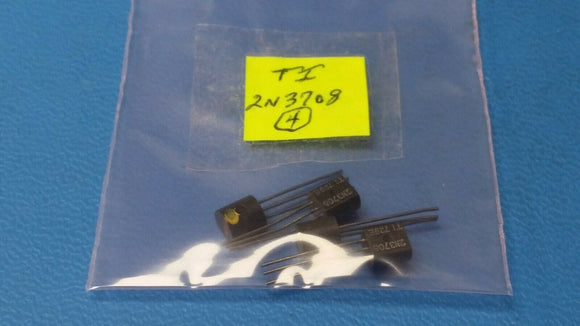 (2 PCS) 2N3708 TI Trans GP BJT NPN 30V 200mA 3-Pin TO-92
