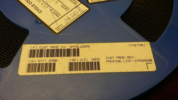 (20pcs) DM74LS32MX OR Gate, LS Series, 4-Func, 2-Input, TTL, PDSO14