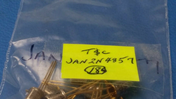 (1 PC) JAN2N4857 TRANSISTOR JFET N-CHANNEL 40V 100MA TO-18