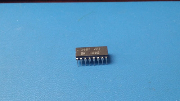 (1PC) CP596F Synchronous 4-Bit Binary Counter 16Pin Ceramic Dip VINTAGE 1979 D/C