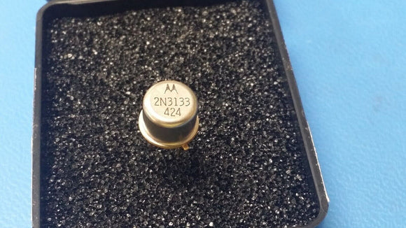 (2 PCS) 2N3133 MOT Bipolar Transistor, 0.6A, 1-Element, PNP, Silicon, TO-39