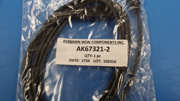 (1) AK67321-2 ASSMANN USB 2.0 Cable A Male to Micro A Male 6.56' (2.00m)Shielded