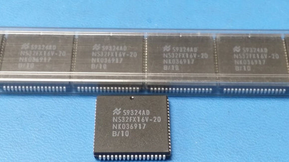 (1 PC) NS32FX16V-20 NSC, Mixed Signal Processor, 16-Ext Bit, 40MHz, CMOS, PLCC68
