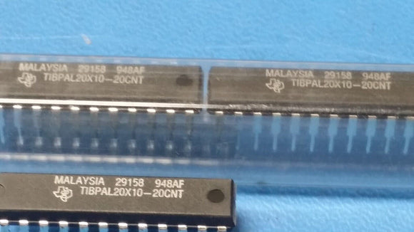 (2 PC) TIBPAL20X10-20CNT TI OT PLD, 20ns, PAL-Type, TTL, PDIP24