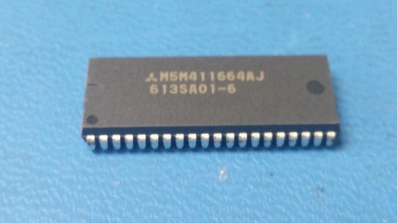 (1 PC) M5M411664AJ-6 MITSUBISHI Fast Page DRAM, 64KX16, 60ns, CMOS, SOJ40