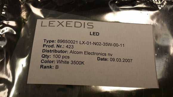 (20pcs) LX-01-N02-35W-00-11 Lexedis White 3500K LED 89650021