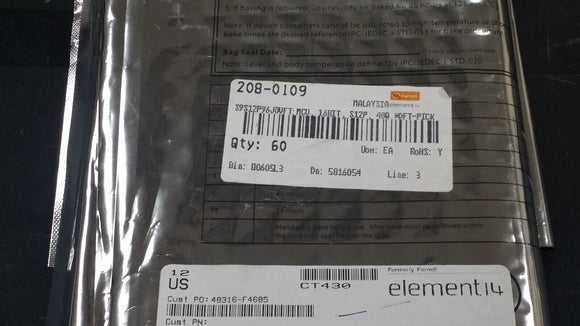 (1 PC) S9S12P96J0VFT IC MCU 16BIT 96KB FLASH 48QFN ROHS