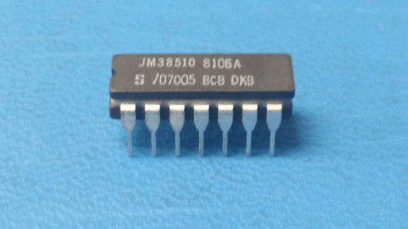 (1) JM38510/07005BCB Military 3-ch 3-input 4.5-V to 5.5-V bipolar NAND gates