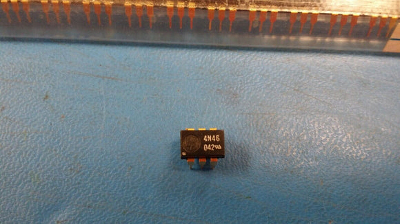 (2 PCS) 4N46 HP 1 CHANNEL LOGIC OUTPUT OPTOCOUPLER 6PIN GOLD LEADS