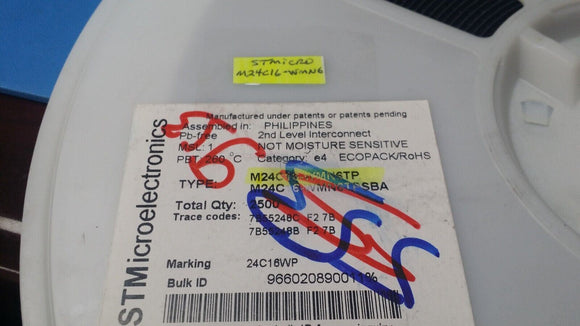(10 PCS) M24C16-WMN6TP STMicroelectronics IC EEPROM 16KBIT I2C 400KHZ 8SO ROHS