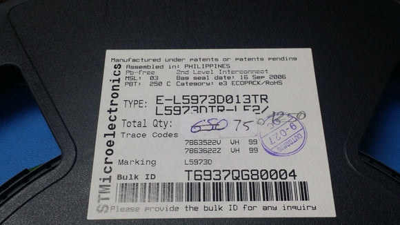 (1) E-L5973D013TR Switching Voltage Regulators 1.235 to 35V Step-Dn HSOP-8 RHOS