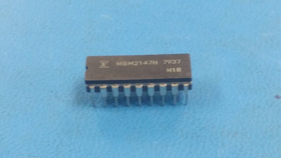 (1 PC) MBM2147H FUJITSU IC Standard SRAM, 4KX1, 55ns, MOS, CDIP18