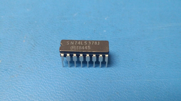 (1 PC) SN74LS378J MOT D Flip-Flop 6-Bit Positive Edge Triggered TTL CDIP16