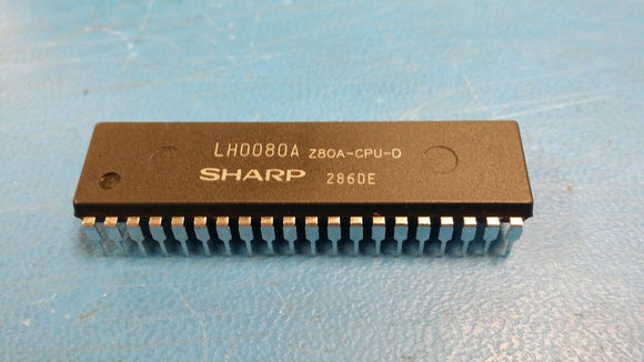 (1 PC) LH0080A Z80ACPU-D SHARP Microprocessor, 8-Bit, 4MHz, NMOS, PDIP40