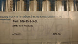 (5pcs) 106-25-2-3-CL D Type Connector, 25 Contact(s), Female, 0.109 inch Pitch,