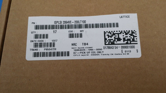 (1 PC) ISPLSI2064VE-200LT100 IC CPLD 64MC 4.5NS 100TQFP