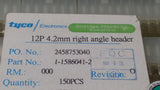 (5 PCS) 1-1586041-2 TYCO/AMP CONN HEADER R/A 12POS 4.2MM ROHS