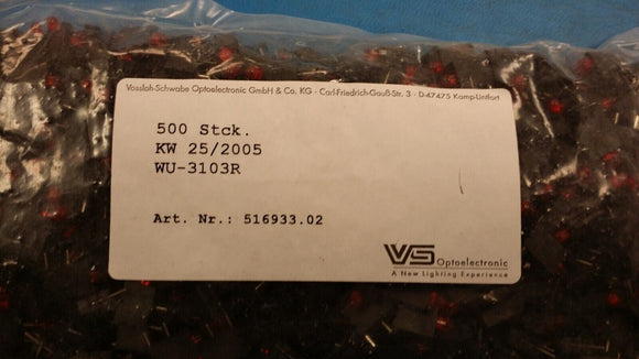 (10pcs) WU-3103R/LF R/A LED RED 2-PIN 25KW