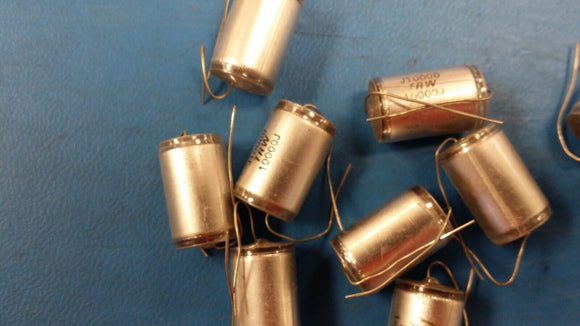 (2 PCS) CAPACITOR POLYSTYRENE (.01uf) 10000pF 63V 5% AXIAL 12mm X 20mm