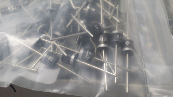 (10 PCS) 5KP20A VISHAY/GS Diode TVS Single Uni-Dir 20V 5KW 2-Pin Case P600