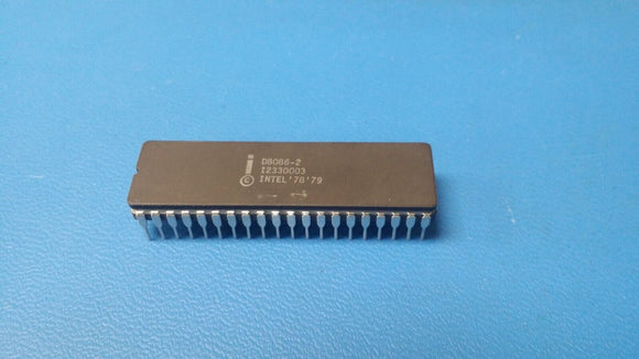 (1 PC) D8086-2 INTEL 16-BIT, 8MHz, MICROPROCESSOR, CDIP40
