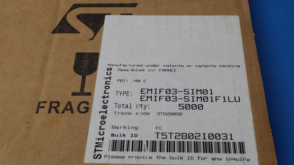 (10 PCS) EMIF03-SIM01 STMICRO FILTER RC(PI) ESD SMD