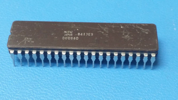 (1 PC) UPD8086D NEC RISC Microprocessor, 16-Bit, 5MHz, MOS, CDIP40