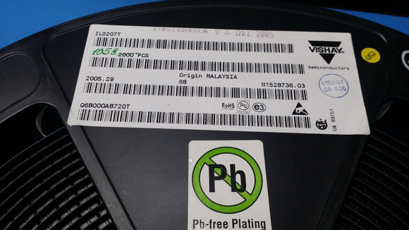 (10 PCS) ILD207T VISHAY OPTOISOLTR 4KV 2CH TRANS 8-SOIC ROHS