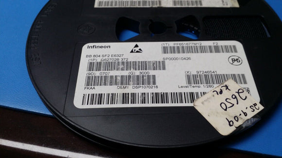 (25 PCS) BB804SF2E6327 INFINEON VARIABLE CAPACITANCE DIODE ROHS