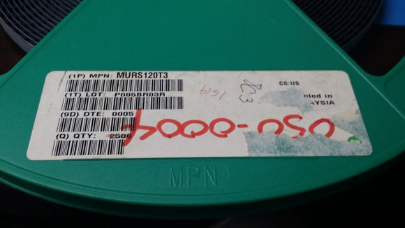 (25 PCS) MURS120T3 ONSEMI Diode 200 V 1A Surface Mount SMB