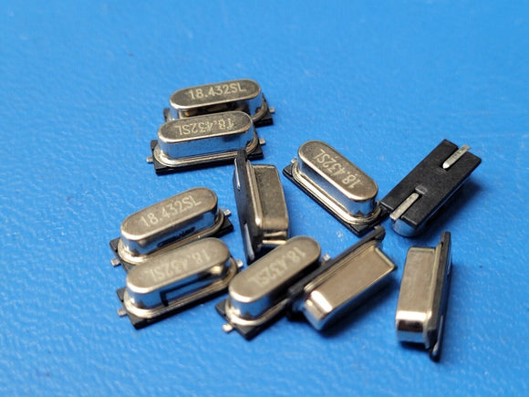 (2 PCS) HEX1518432MHZ, 49SMD 18.432MHZ Crystal Oscillator SMD