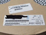(25 PCS) ECE-V1AA221P PANASONIC CAP ALUM 220UF 20% 10V SMD