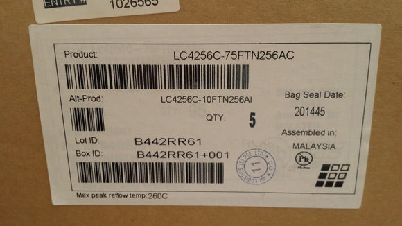(1PC) LC4256C-75FTN256AC IC CPLD 256MC 7.5NS 256FTBGA