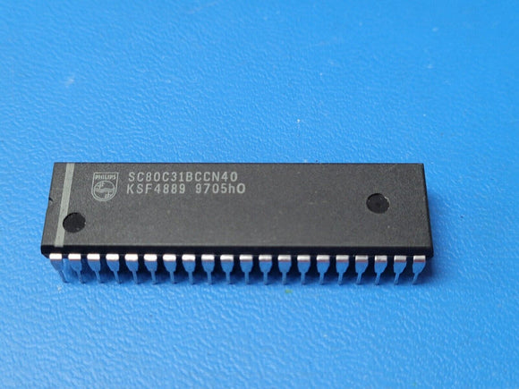 (1 PC) SC80C31BCCN40 Microcontroller 8-Bit 8051 CPU 12MHz CMOS PDIP40