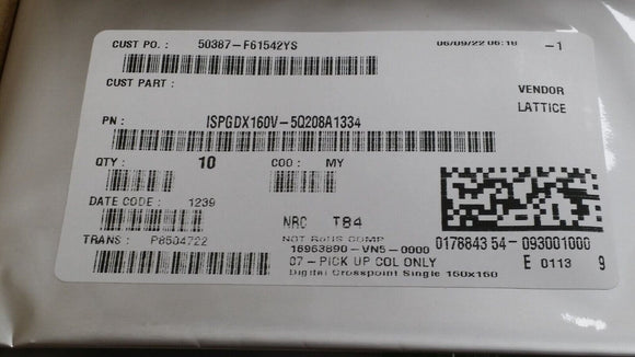 (1PC) ISPGDX160V-5Q208A1334 IC ISP CROSSPOINT 160I/O 208QFP
