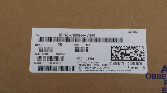 (1PC) ISPPAC-POWR604-01T44I IC ISP POWER MGR ANLG/LOG 44TQFP