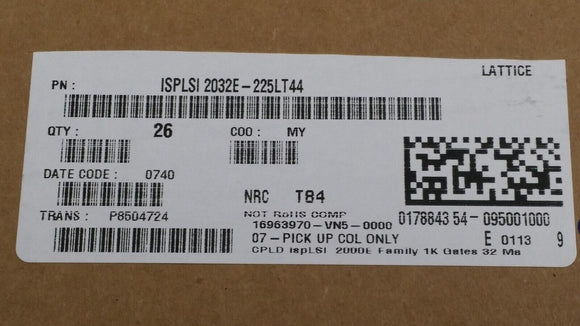 (1PC) ISPLSI2032E-225LT44 IC CPLD 32MC 3.5NS 44TQFP
