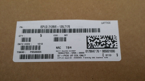 (1PC) ISPLSI2128VE-135LT176 IC CPLD 128MC 7.5NS 176TQFP
