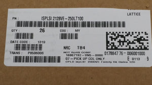 (1PC) ISPLSI2128VE-250LT100 IC CPLD 128MC 4NS 100TQFP