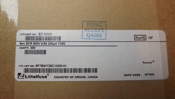 (10PCS) EC103M SCR SENSITIVE GATE 0.8A 600V