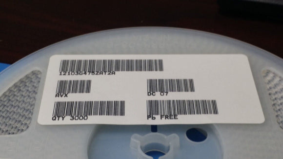 (10 PCS) 12103G475ZAT2A AVX Cap Ceramic 4.7uF 25V Y5V -20% to 80% SMD 1210