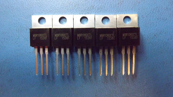 (10PCS) MBR1060CTL LITTELFUSE DIODE ARRAY SCHOTTKY 60V TO220AB